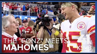 The 'Fonz' meets Patrick Mahomes