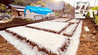 [Warehouse #1] Building a new warehouse in the garden [Start of foundation work]