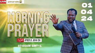 🔴LIVE MONDAY MORNING PRAYER WITH APOSTLE JOHN CHI (01-04-2024)