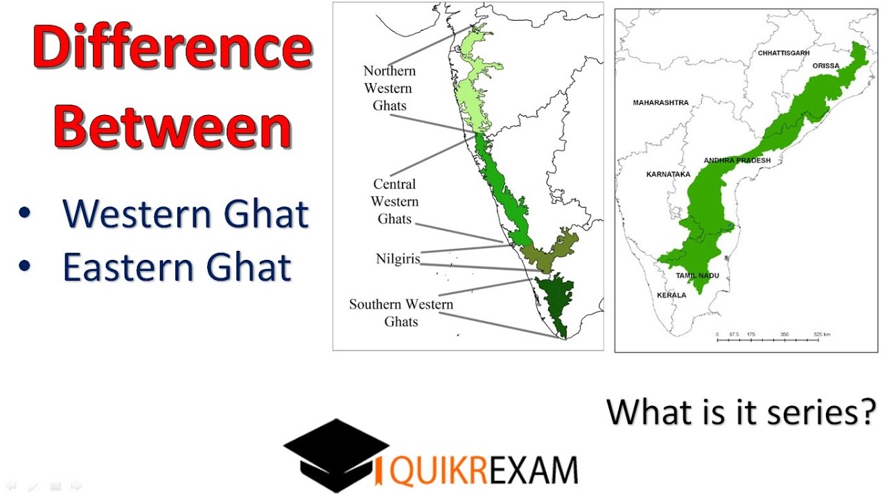 Western Ghats Mountains Map