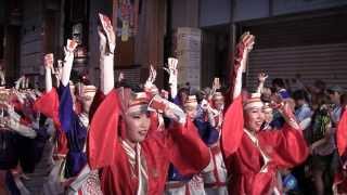 2013 高知よさこい祭り 本祭2日目 ほにや はりまや橋 よさこい大賞受賞凱旋3連続演舞