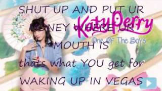 Waking Up in Vegas w/ lyrics