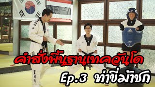 เรียนเทควันโด พื้นฐาน EP.3 ท่าขี่ม้าชก