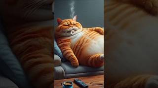 angry fat cat #cartoon #meaow #cat #animation #shorts