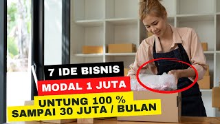 7 Ide Peluang Bisnis Modal 1 Juta dengan Keuntungan 100%, Trend Bisnis Tahun 2022