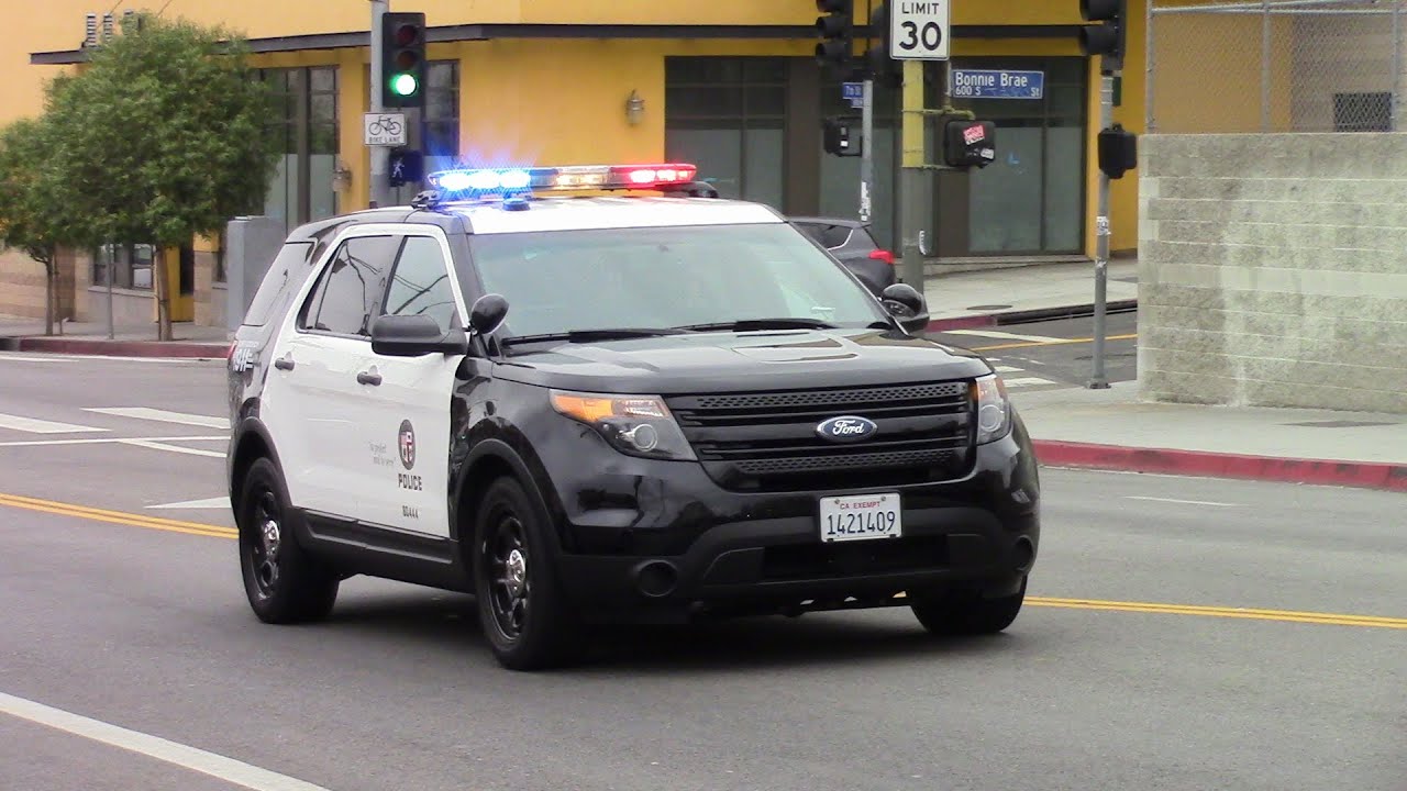 Lapd Ford Explorer Responding Youtube