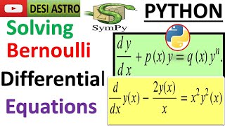 Master Python for Physicists, Engineers, Mathematicians |PYTHON SYMPY SOLVE DIFFERENTIAL EQUATIONS