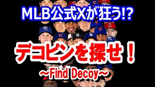 デコピンを探せ！MLB公式が突如驚愕の動画を公開！！【FIND Decoy】