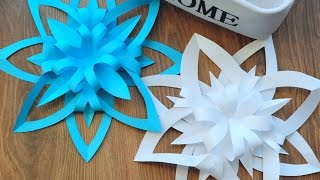 Jak zrobić trójwymiarową śnieżynkę z papieru / How to make a 3D Paper Snowflake