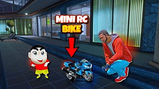 SHINCHAN 😂 \u0026 FRANKLIN BUY MINI RC BIKE 🏍️ IN GTAV - IN TELUGU