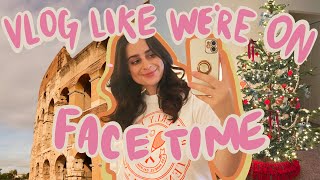 VLOG like we're on facetime 🎄🏛 honeymoon to Italy, christmas decor, reset after a trip