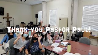 Pastor's Appreciation | Youth Pastor | First Chinese Baptist Church of Dallas