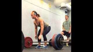 150 Pound Female Pulls 305# Deadlift