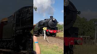 Steam locomotives 3642 and R766 Thirlmere March 2023 #train #railway #steamtrain #trainspotting