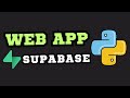 Build a To Do App with Python, Streamlit & Supabase – Full Tutorial