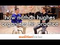 how nathan hughes organizes his practice routine