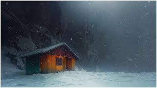 Mighty Blizzard Sounds┇Cold Howling Wind┇Cozy Winter Ambience \u0026 Frosty Snowstorm Sounds for Sleeping