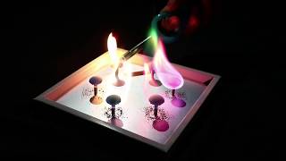 【ずっと見てられる】炎色反応〜カラフルに燃え上がる炎〜【flame reaction】≪oddly satisfying≫