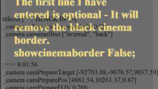 ARMA2 Camera scriptingTutorial 1