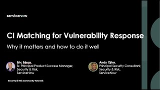 CI Matching for Vulnerability Response - How to get it right.