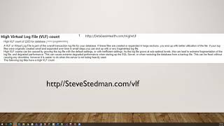 Quick Scan Report - High VLF Count
