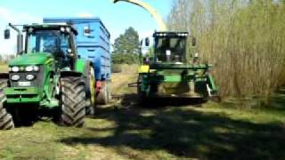 John Deere 7350 with New salix harvesting head part 1