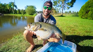 Stocking Pond With GIANT 12lb PET BASS!!!!! (overly stuffed fish!!)