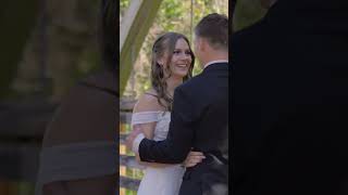 Groom can’t stop shaking after seeing his bride #wedding #firstlook #groom #weddingvideography