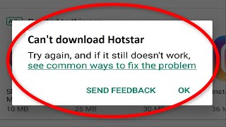 How To Fix Can't Download Hotstar On Google Playstore Android & Ios || Fix Can't Download App Error