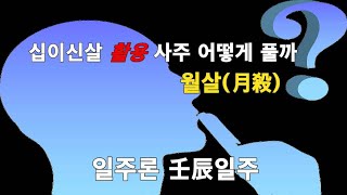 [사주명리 공부방] 사주명리 십이신살 핵심 활용 (월살)