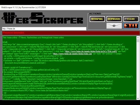 Webscraper Youtube