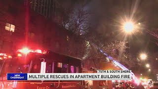 Several rescued from apartment fire in South Shore neighborhood - 8am News