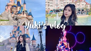 VLOG 43 |英国留学日记🇬🇧/法国游02期/巴黎迪士尼/排长队/花车游行/星际穿越/料理鼠王/儿童项目/恐怖大跳楼机/西餐/城堡合影/过山车/灯光秀烟花秀//