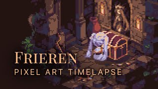 A Rare Grimoire - Frieren Pixelart Timelapse