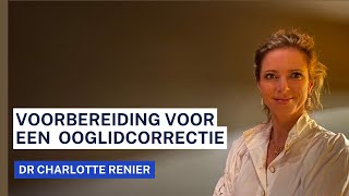 Voorbereiding voor een ooglidcorrectie