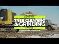 Large Scale Land Clearing & Massive Tree Grinder In Action