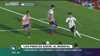 Sub 17 Argentina le gana a Paraguay y con un pie en el Mundial
