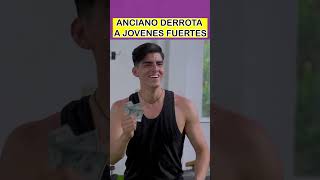 Anciano derrota a jovenes fuertes #shortsviral