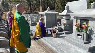 令和5年年の宇都宮市の多氣山霊園・永代供養墓清安苑・春のお彼岸供養会の様子