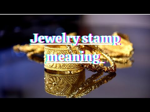 What do the letters mean on gold jewelry?