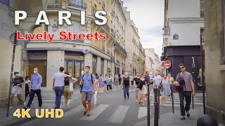 Walking in Marais, Paris lively streets[4K]