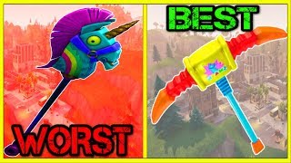 ranking all season 3 pickaxes from worst to best fortnite battle royale - every fortnite pickaxe ranked