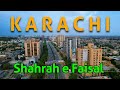 Shahra e faisal Karachi Drone View