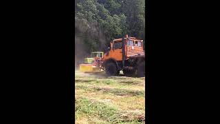 Unimog Beim Mähen
