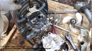 How to disassemble totally OMC Evinrude 4 HP outboard motor