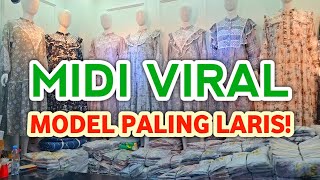 MIDI DRESS VIRAL MODEL KEKINIAN, CANTIK MURAH TERLARIS DI PASAR TANAH ABANG HARI INI