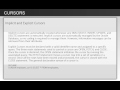 Introduction to PL/SQL Cursors