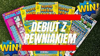 DEBIUT - ZDRAPKI SUPER MEGA PENSJA 💰💵👧  #zdrapki #vegas #lotto #lottery #win #yt #hit