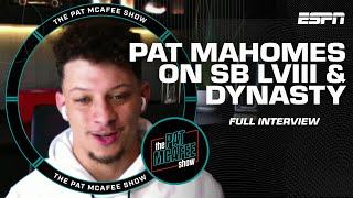 Patrick Mahomes on GOAT debate, Chiefs' Dynasty & 3-PEAT? 👀 [FULL INTERVIEW] | Pat McAfee Show