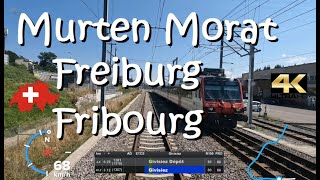 CAB RIDE 4K 🇨🇭 S20 S21 Murten/Morat - Fribourg/Freiburg - Suisse / Schweiz / Switzerland